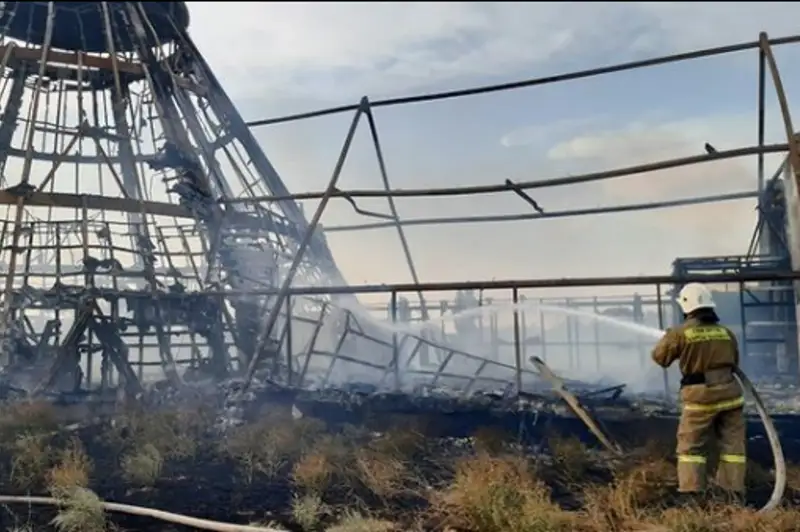 Здание исламского религиозного объединения горело в Жамбылской области