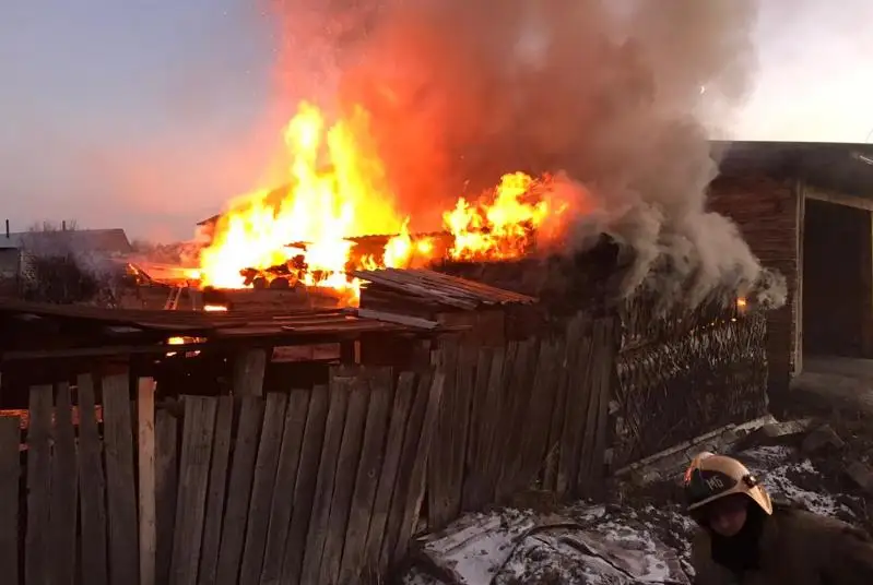 Четыре пожара в частных домах произошло за сутки в Семее