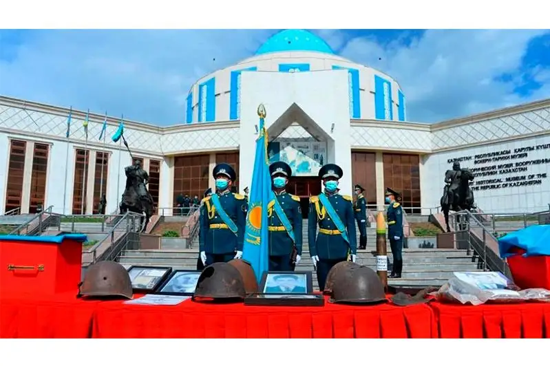 Останки погибшего в годы ВОВ воина-каркаралинца возвращены на родину