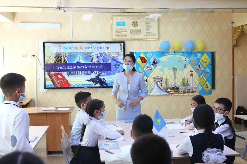 Открытые уроки к 30-летию Независимости РК провели в школах Алматы