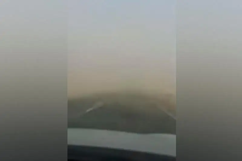 Пыльная буря поднялась в Мангистау