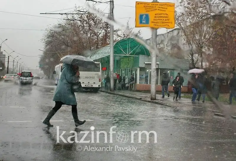 На севере Казахстана ожидаются дожди со снегом
