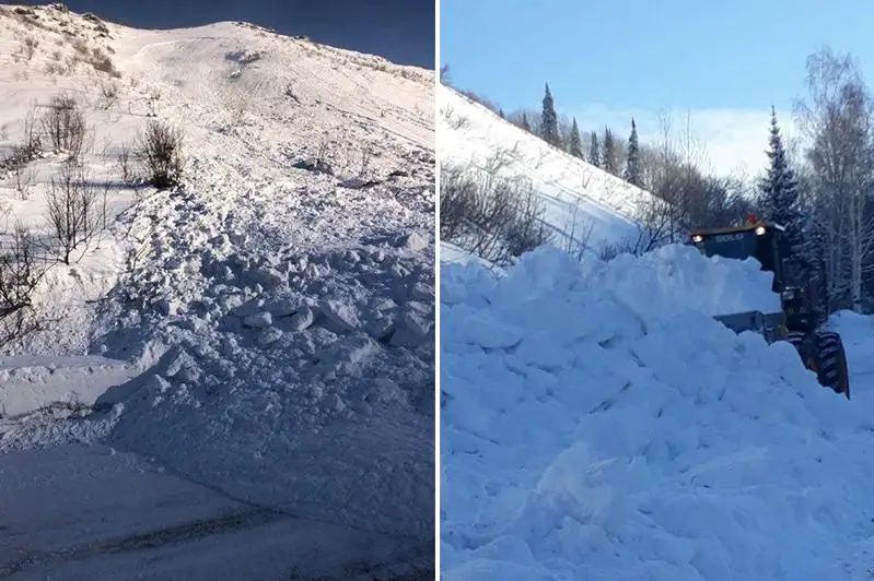 Спуск лавин провели на участках автодорог в ВКО