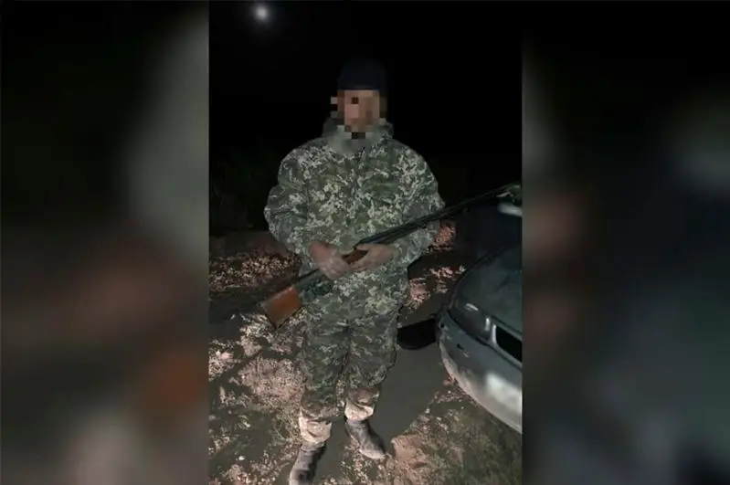 Браконьер с тушей кабана задержан в Туркестанской области