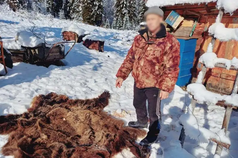 Шкуру медведя изъяли у браконьера в ВКО