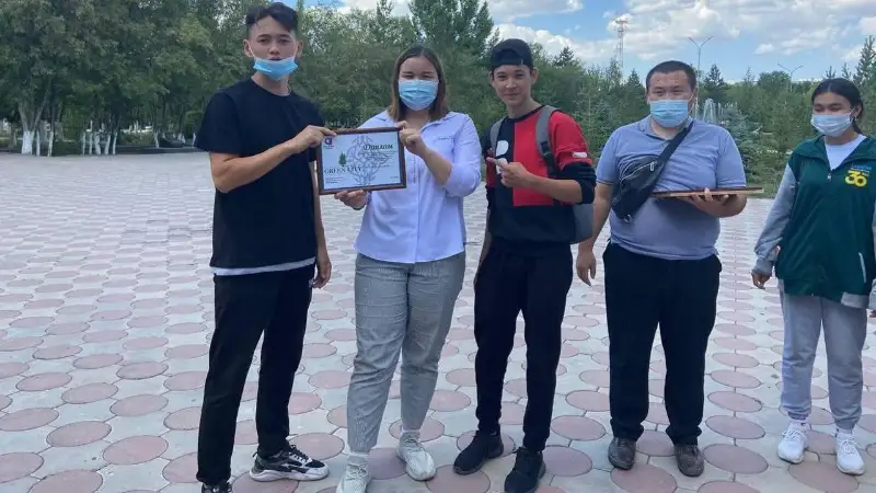 Qaraǵandyda «Jasyl el» eńbek jasaǵynyń sarbazdary ekokrossqa qatysty