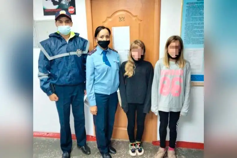 Убежавших из дома девочек нашли полицейские Актобе