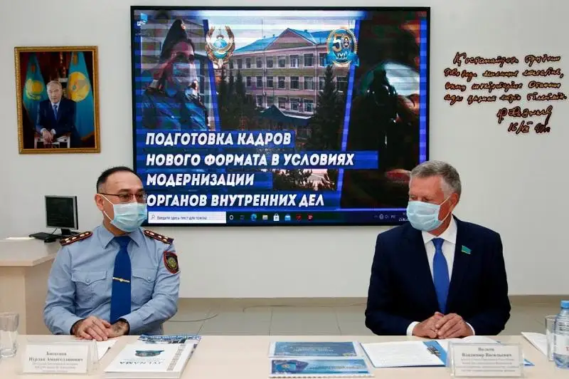Новый формат подготовки кадров продемонстрировали в Академии МВД в Костанае