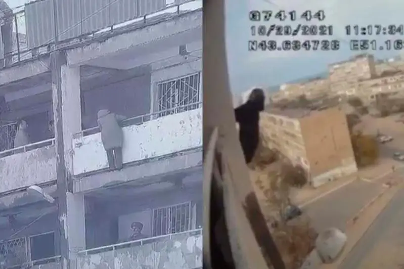 Пытавшуюся спрыгнуть с девятого этажа  женщину спасли в Актау