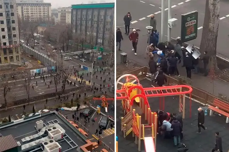 Áleýmettik jelide buzaqylardyń sarbazdardy soqqyǵa jyqqan sátiniń vıdeosy jarııalandy