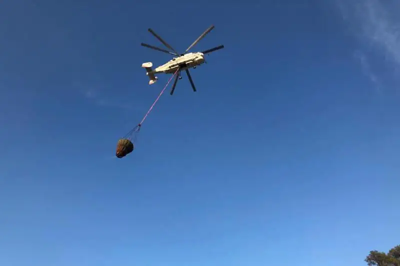 Задействован вертолёт МИ-8: пожарные ещё тушат лесной пожар близ Костаная