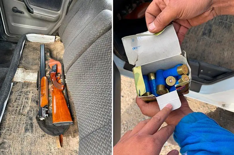 С ружьем и патронами разъезжал в машине павлодарец