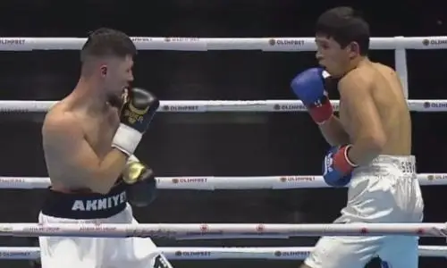 Казахстанский боксер потряс узбекистанца в дебютном бою в профи