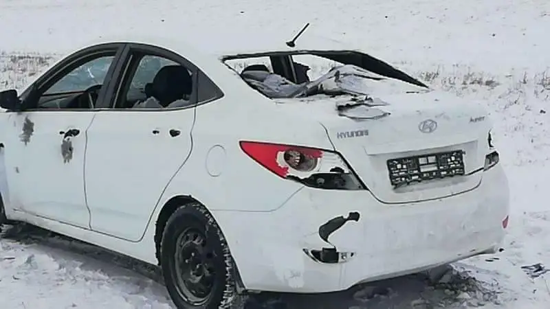 Расстрелявших оставленный на трассе автомобиль разыскивают в СКО