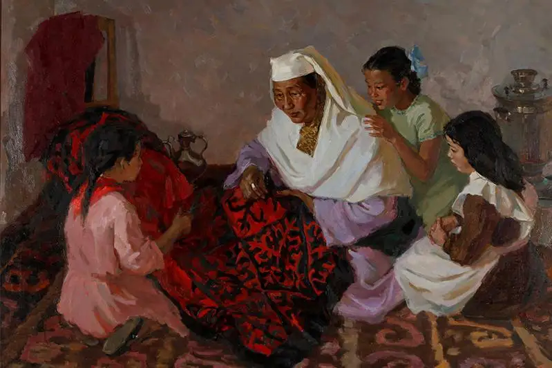 Выставку произведений художников-юбиляров представили в Алматы