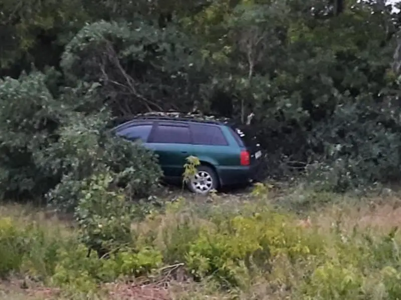 Пьяный водитель слетел на машине с трассы в СКО