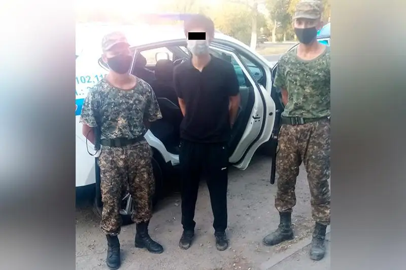 Гвардейцы задержали дебошира с ножом