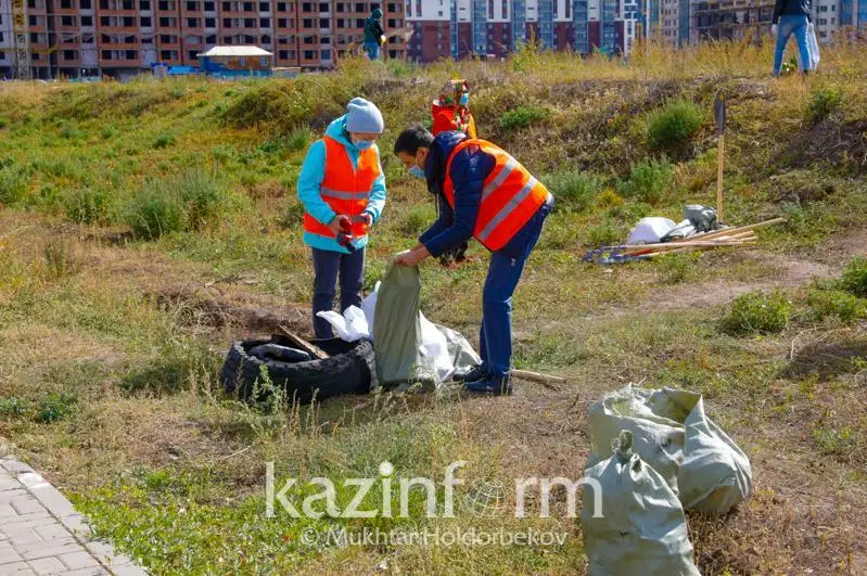 Экологиялық акция: Қазақстанда 11 мың тоннадан астам қоқыс жиналды