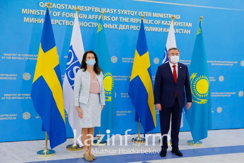 Мухтар Тлеуберди поздравил Анн Линде с эффективным началом председательства в ОБСЕ