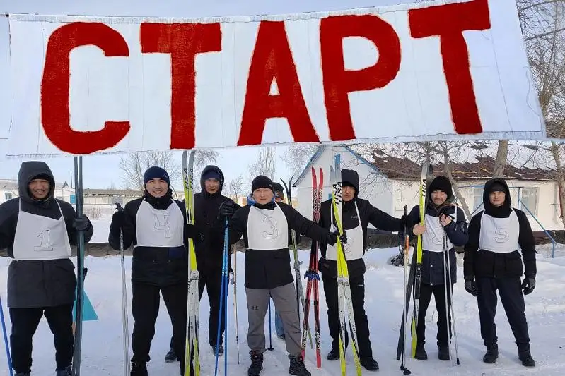Лыжные гонки провели в Павлодарской колонии
