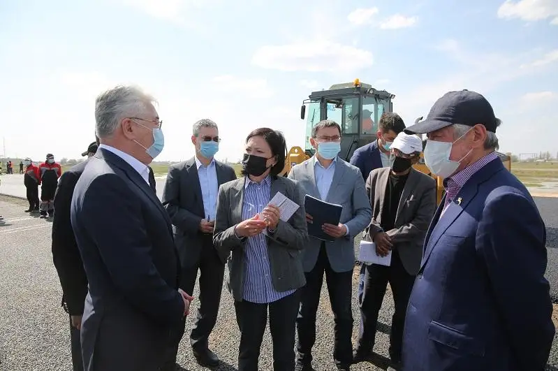 Строящуюся автодорогу Мерке – Шу – Бурылбайтал осмотрел Бейбут Атамкулов