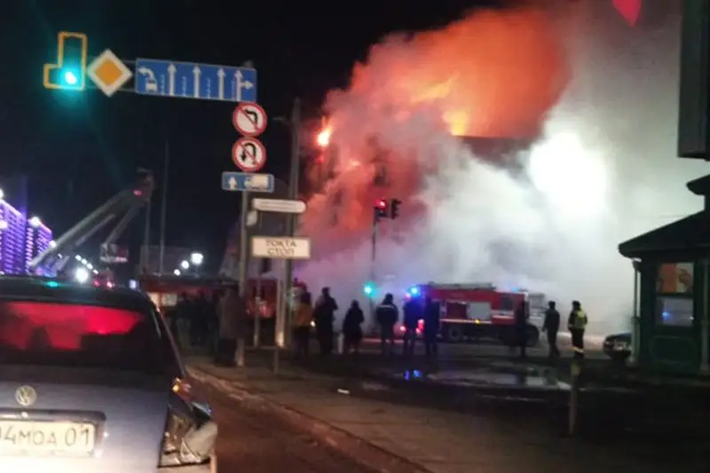 Пожар на рынке «Шапагат» потушен