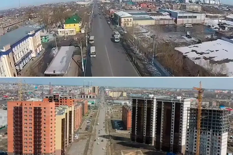 Аким СКО показал, как изменился въезд в Петропавловск за четыре года