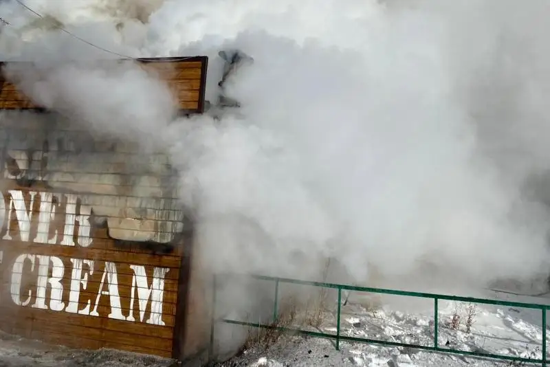 Донерная сгорела в Караганде