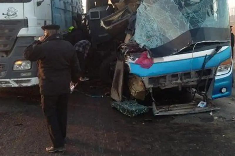 20 человек погибли при столкновении автобуса с грузовиком в Египте