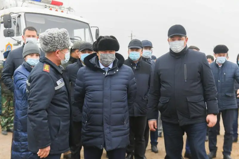 В Туркестанской области прошли учения по предупреждению чрезвычайных ситуаций