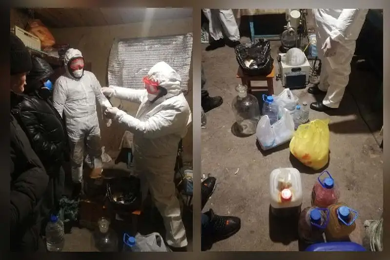 Подозреваемая в изготовлении синтетических наркотиков семья задержана в СКО