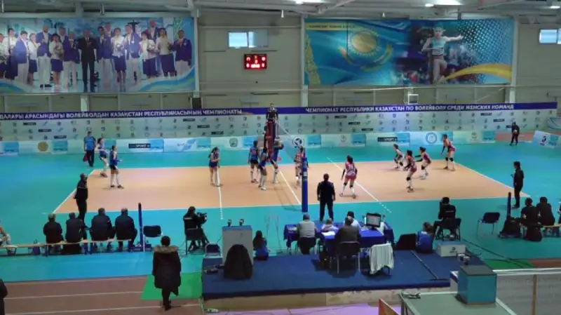 Четвертый тур чемпионата РК по волейболу проходит в Петропавловске