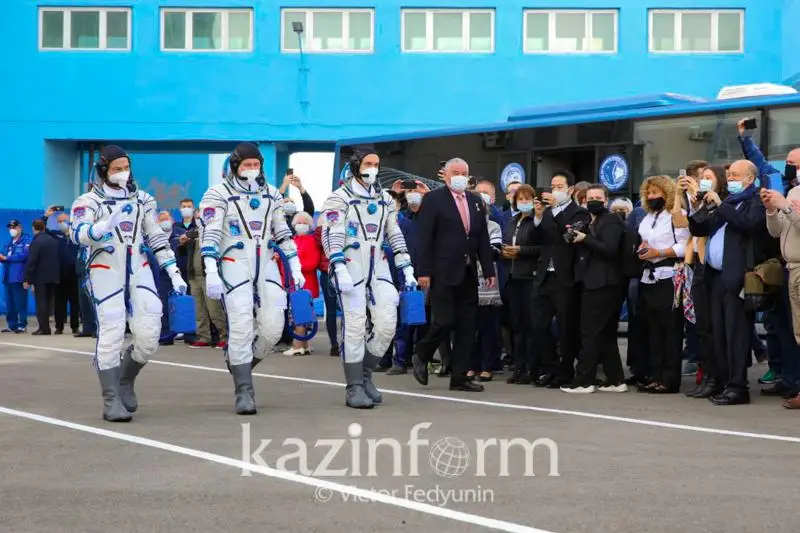 Космический корабль «Гагарин» с российско-американским экипажем стартовал с Байконура