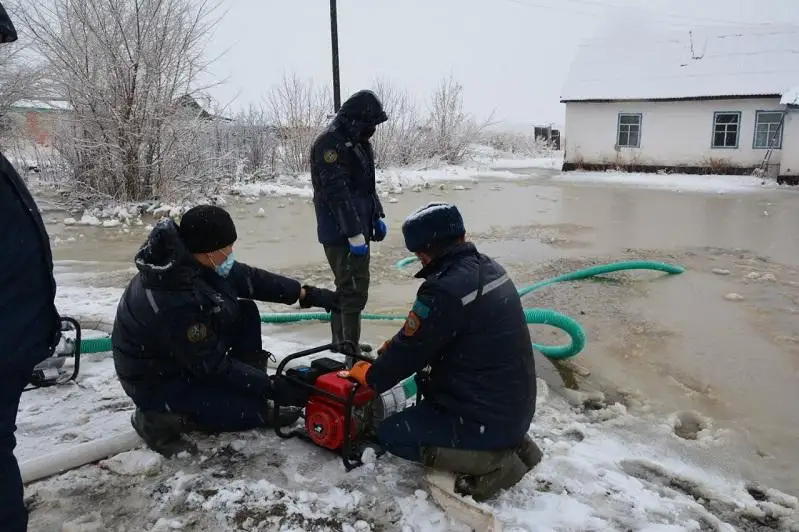 Из-за обильных осадков подтоплены три населенных пунктах Алматинской области