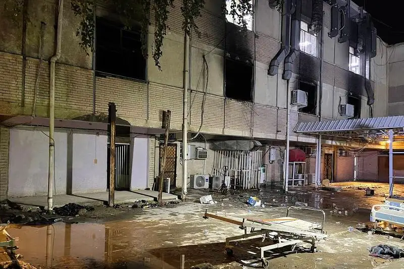 В результате пожара в больнице Багдада погибли 82 человека