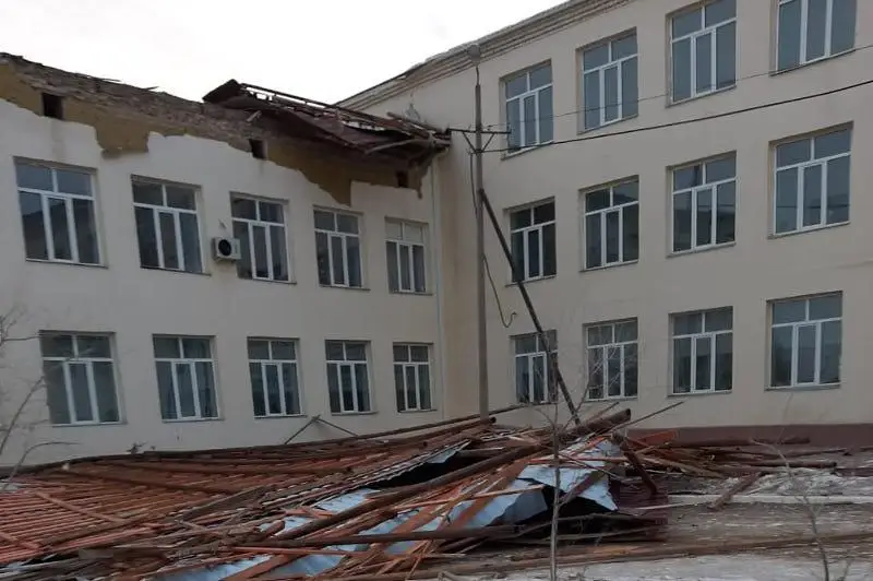 Скорость ветра в Атырауской области превысила 50 км в час