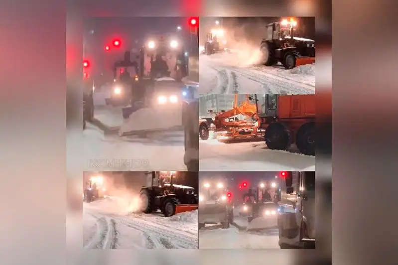 Около 100 единиц техники убирают снег с улиц Петропавловска