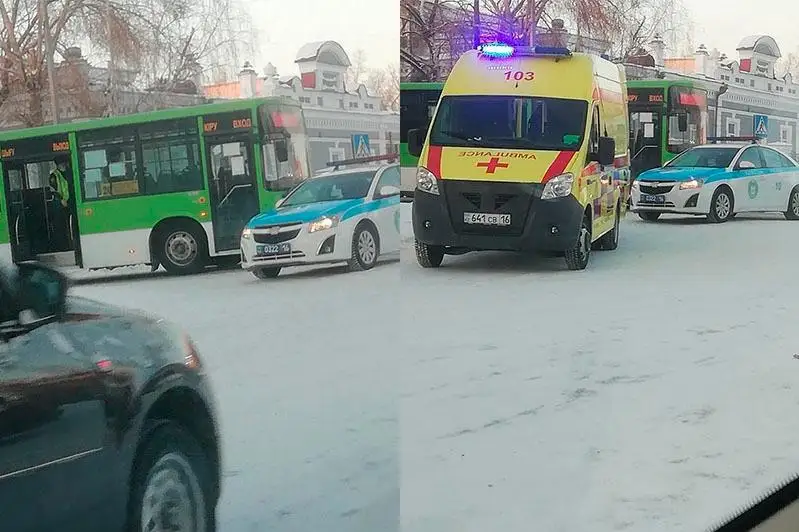 ДТП с участием автобусов в Семее: двое несовершеннолетних госпитализированы