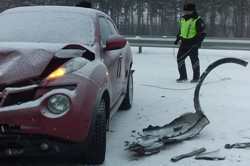 Массовая авария произошла возле Петропавловска