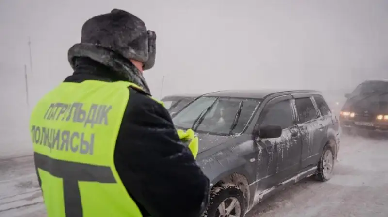 Незадачливого путешественника вытащили из снежных заносов в Жамбылской области