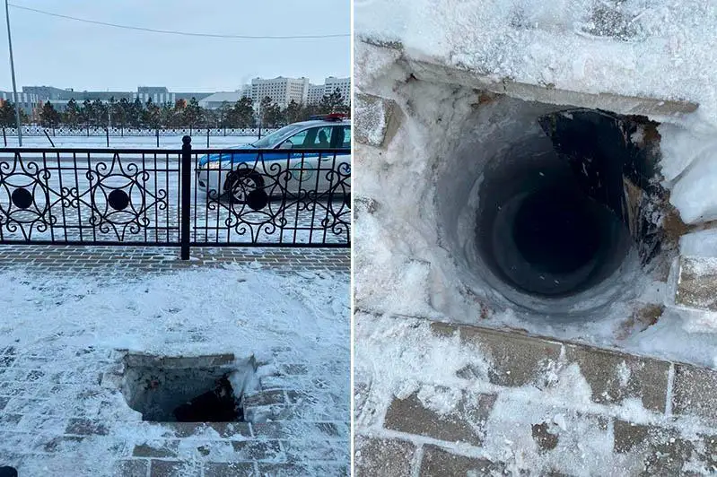 Акимат Нур-Султана расторг договор с подрядчиком после падения женщины в колодец