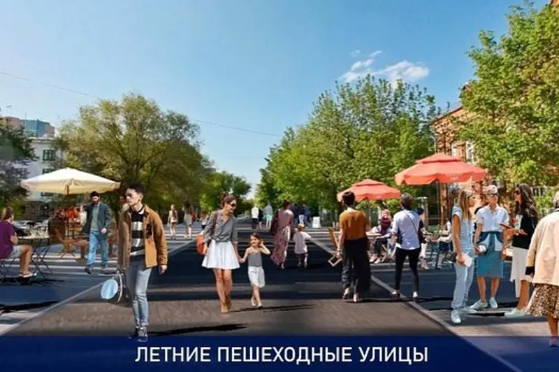 Пешеходные летние улицы планируют создать в историческом центре Нур-Султана