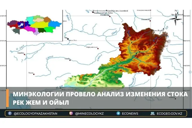 Минэкологии провело анализ изменения стока рек Жем и Ойыл