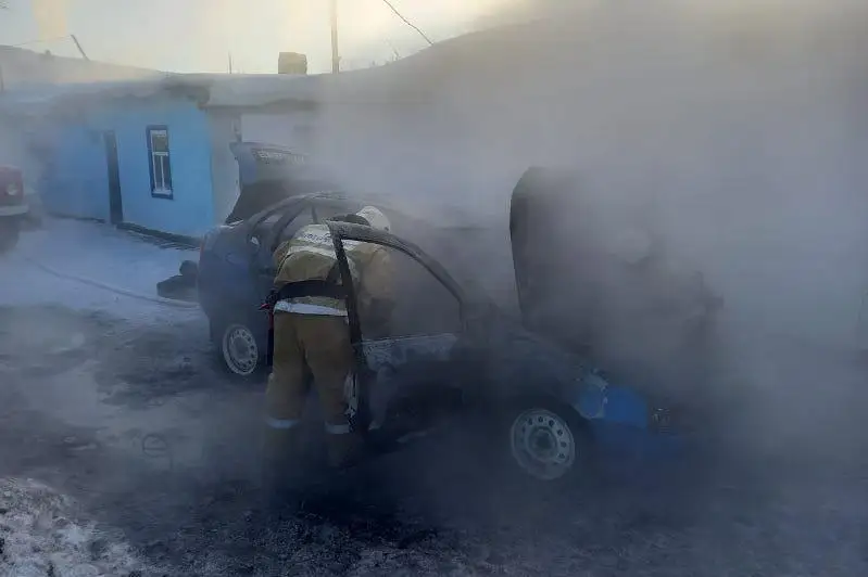 Восемь пожаров на автотранспорте  произошло за пять дней 2021 года в ВКО