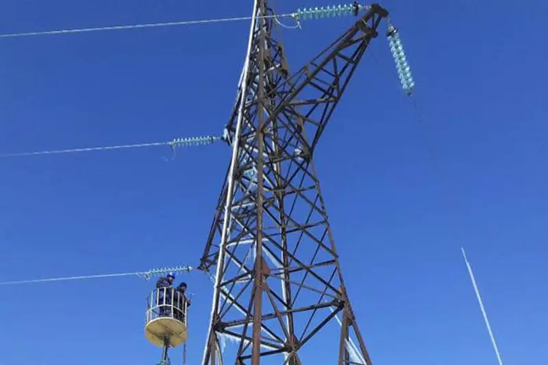 В Туркестанской области восстанавливают обрушившиеся из-за непогоды электрические столбы