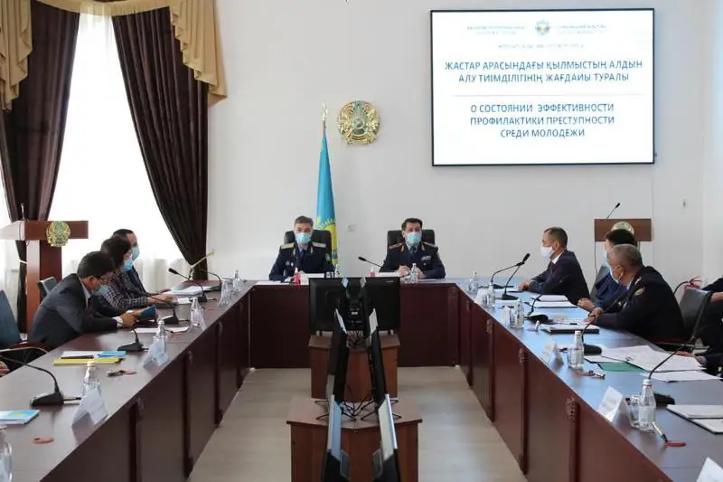 Повышение эффективности профилактики преступности среди молодежи  обсудили в Таразе