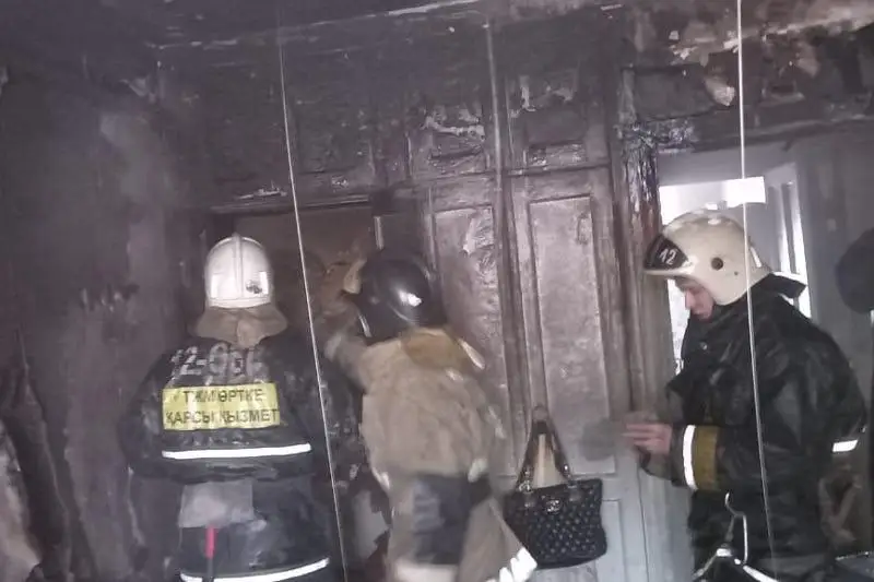 Женщину спасли при пожаре в Семее