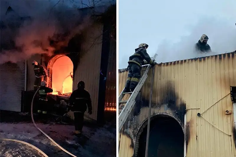 Крытый рынок загорелся в Актюбинской области