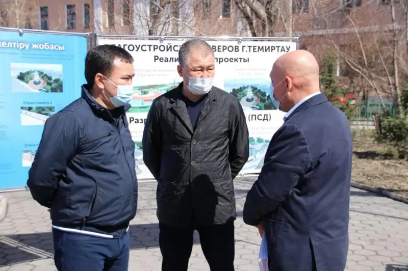 С благоустройством Темиртау ознакомился Женис Касымбек