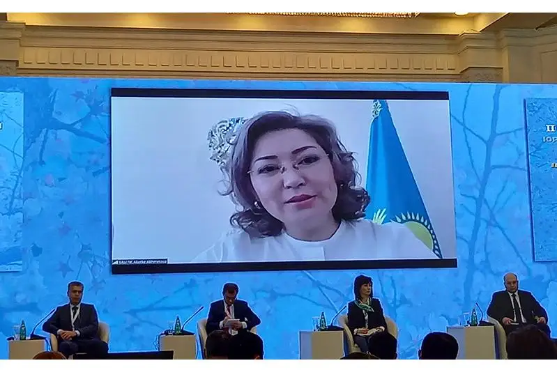 Вице-министр юстиции РК приняла онлайн-участие в Международном юридическом форуме в Ташкенте